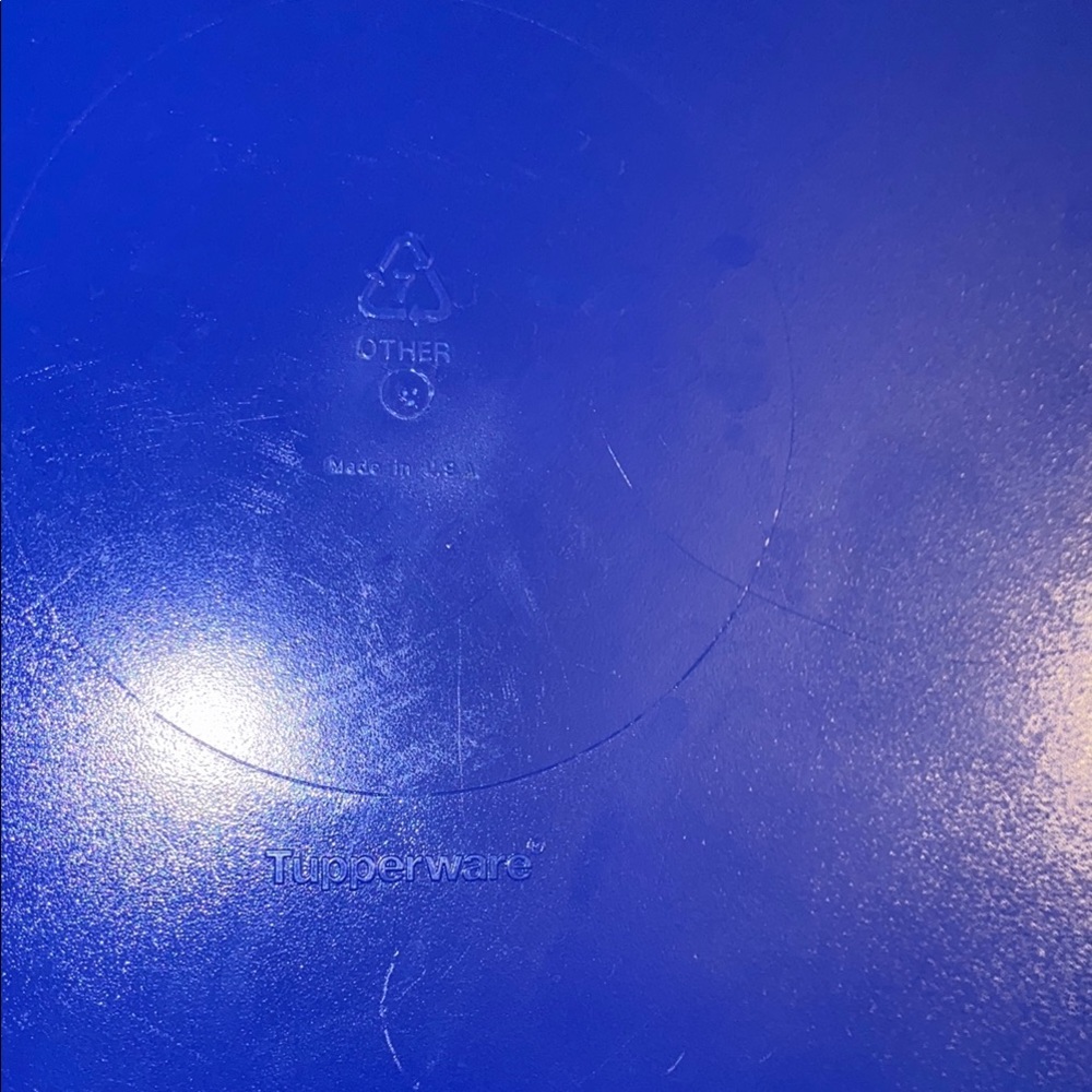 Tupperware blue and white microwave steamer- 3 piece set. - Picture 6 of 9